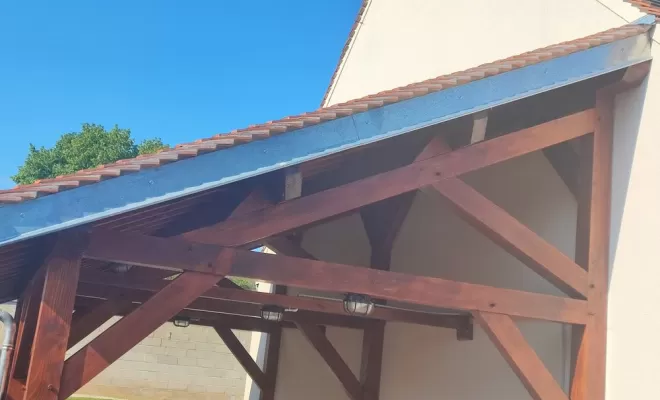 Pose de charpente, Pont-sur-Yonne, CLIPET CCEB