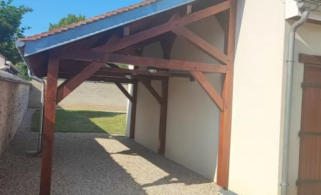 Pose de charpente, Pont-sur-Yonne, CLIPET CCEB